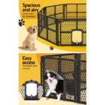 i.Pet Dog Playpen Enclosure 8 Panel Pet Fence Plastic Play Pen - Image 5