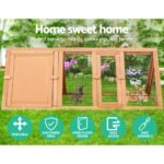 i.Pet Rabbit Hutch Chicken Coop 119cm x 51cm x 44cm Chicken Coop Large Run Wooden Cage Outdoor - Image 4