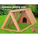 i.Pet Rabbit Hutch Chicken Coop 119cm x 51cm x 44cm Chicken Coop Large Run Wooden Cage Outdoor - Image 7