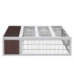 i.Pet Rabbit Hutch 124cm x 90cm x 35cm Chicken Coop Large Outdoor Wooden Run Cage House - Image 3