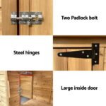 i.Pet Dog Kennel Extra Large 2.28M Wooden House Bed Outdoor Pet Puppy Cabin Log - Image 6