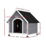 i.Pet Dog Kennel Wooden Large Outdoor House Indoor Puppy Pet Cabin Weatherproof - Image 2