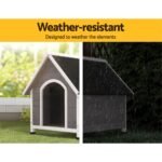 i.Pet Dog Kennel Wooden Large Outdoor House Indoor Puppy Pet Cabin Weatherproof - Image 5