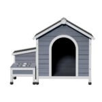 i.Pet Dog Kennel House Large Wooden Outdoor Pet Kennels Indoor Puppy Cabin - Image 3