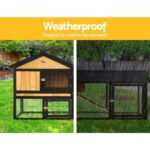 i.Pet Chicken Coop Rabbit Hutch 165cm x 43cm x 86cm Chicken Coop Large Run House Cage Wooden Outdoor - Image 5