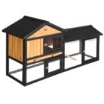 i.Pet Chicken Coop Rabbit Hutch 165cm x 43cm x 86cm Chicken Coop Large Run House Cage Wooden Outdoor - Image 7