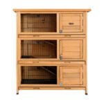 i.Pet Rabbit Hutch Chicken Coop 91.5cm x 46cm x 116.5cm Chicken Coop Large House Cage Run Wooden Outdoor - Image 3
