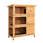 i.Pet Rabbit Hutch Chicken Coop 91.5cm x 46cm x 116.5cm Chicken Coop Large House Cage Run Wooden Outdoor - Image 7