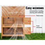 i.Pet Rabbit Hutch Chicken Coop 91.5cm x 45cm x 82cm Chicken Coop Large Wooden House Run Cage - Image 6