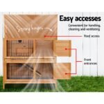 i.Pet Rabbit Hutch Chicken Coop 91.5cm x 45cm x 82cm Chicken Coop Large Wooden House Run Cage - Image 7