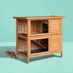 i.Pet Rabbit Hutch Chicken Coop 91.5cm x 45cm x 82cm Chicken Coop Large Wooden House Run Cage