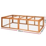 i.Pet Chicken Coop Rabbit Hutch 180cm Extra Large Wooden Chicken House Run XL Hen Cage - Image 2