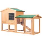 i.Pet Chicken Coop Rabbit Hutch 138cm x 44cm x 85cm Large Chicken Coop House Run Cage Wooden Outdoor - Image 3