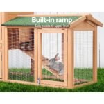 i.Pet Chicken Coop Rabbit Hutch 138cm x 44cm x 85cm Large Chicken Coop House Run Cage Wooden Outdoor - Image 6