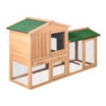 i.Pet Chicken Coop Rabbit Hutch 138cm x 44cm x 85cm Large Chicken Coop House Run Cage Wooden Outdoor - Image 8