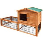 i.Pet Chicken Coop Rabbit Hutch 155cm x 49cm x 90cm Large Chicken Coop Wooden Run Cage House Outdoor - Image 3