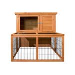 i.Pet Chicken Coop Rabbit Hutch 96cm x 96cm x 100cm Large Chicken Coop Run Wooden Cage Outdoor House - Image 3