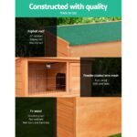 i.Pet Chicken Coop Rabbit Hutch 88cm x 40cm x 76cm Large Chicken Coop House Run Wooden Cage Outdoor - Image 4