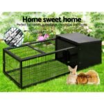 i.Pet Rabbit Cage 122x52cm Hutch Enclosure Carrier Metal - Image 3