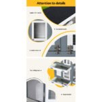 i.Pet Rabbit Hutch Chicken Coop 98cm x 45cm x 92cm Chicken Coop Large Wooden House Run Cage Outdoor - Image 6