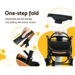 i.Pet Pet Stroller Dog Pram Large Cat Carrier Travel Foldable 4 Wheels Pushchair Double - Image 6