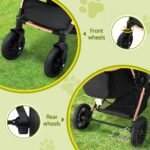 i.Pet Pet Dog Stroller Pram Large Cat Carrier Travel Pushchair Foldable 4 Wheels - Image 5