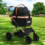 i.Pet Pet Dog Stroller Pram Large Cat Carrier Travel Pushchair Foldable 4 Wheels - Image 7