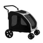 i.Pet Pet Stroller Dog Pram Large Carrier Cat Travel Foldable Strollers 4 Wheels Trolley - Image 2