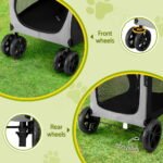 i.Pet Pet Stroller Dog Pram Large Carrier Cat Travel Foldable Strollers 4 Wheels Trolley - Image 7