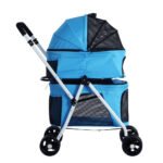 i.Pet Pet Stroller Dog Pram Large Cat Carrier Travel Foldable 4 Wheels Double - Image 4
