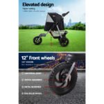 i.Pet Pet Stroller Dog Pram Large Cat Carrier Travel 3 Wheels Foldable Pushchair - Image 4