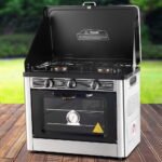 Devanti Portable Gas Oven LPG Silver - Image 5