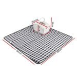 Alfresco 2 Person Picnic Basket Set Willow Vintage Baskets Insulated Blanket Bag - Image 2