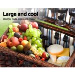 Alfresco 4 Person Picnic Basket Set Deluxe Folding Outdoor Insulated Liquor bag - Image 6
