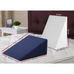 Giselle Bedding Wedge Pillow White & Blue - Image 2