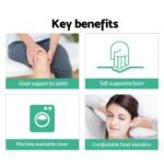 Giselle Bedding Wedge Pillow White Twin Pack - Image 6