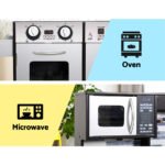 Keezi Kids Kitchen Play Set Wooden Pretend Toys Cooking Children Oven Fridge - Image 4