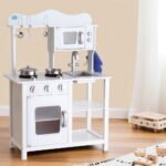 Keezi Kids Kitchen Play Set Wooden Pretend Toys Cooking Children Cookware Food - Image 8