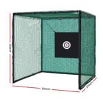 Everfit 3m Golf Practice Net Hitting Cage with Steel Frame Baseball Training - Image 2