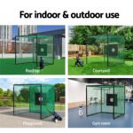 Everfit 3m Golf Practice Net Hitting Cage with Steel Frame Baseball Training - Image 7