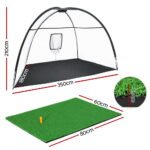 Everfit 3.5m Golf Practice Net with Driving Mat Training Aid Target Hitting - Image 2