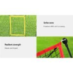 Everfit 7ft Baseball Net Pitching Kit with Stand Softball Training Aid Sports - Image 4