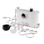 Giantz Macerator Sewerage Pump Waste Water Marine Toilet Disposal Unit Clean - Image 2