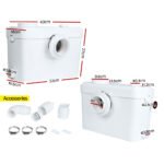Giantz Macerator Sewerage Pump Waste Water Marine Toilet Disposal Unit Laundry - Image 2