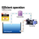 Giantz Pool Pump Swimming Pump Water 1200W Max. 1.6HP Electric Circulation Spa Filter - Image 5