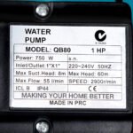 Giantz Peripheral Water Pump Garden Boiler Car Wash Auto Irrigation QB80 Yellow - Image 7