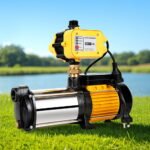 Giantz Garden Water Pump High Pressure 2500W Max 5-Stage Tank Irrigation Transfer Booster Yellow - Image 9