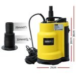 Giantz Garden Water Submersible Pump 400W Dirty Bore Sewerage Tank Well Steel - Image 2