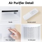 Devanti Air Purifier 4-Layer HEPA Filter White - Image 9