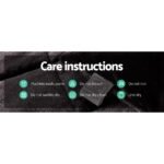 Giselle Bedding Faux Mink Quilt Charcoal Super King - Image 7